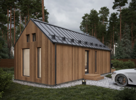 Maison modulaire de 38 m² avec terrasse 