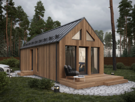 Maison modulaire de 38 m² avec terrasse 